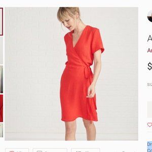 Amour Vert Silk Wrap Dress